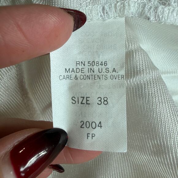 Vintage Ashley Taylor White, Lace, Sleeveless, Nighty/Slip- 38(M) - Picture 4 of 10
